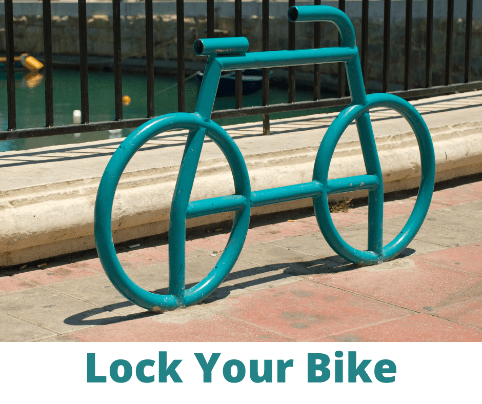 Lock Your Bike with a Bicycle Rack!
