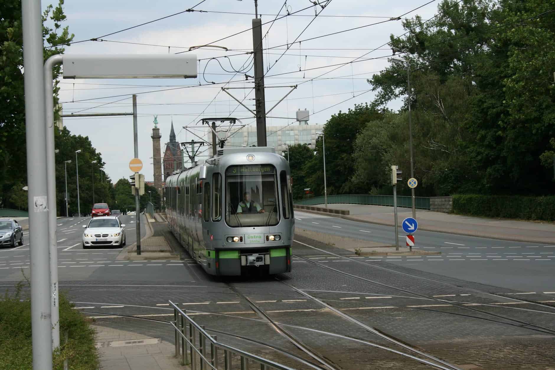 tram in city