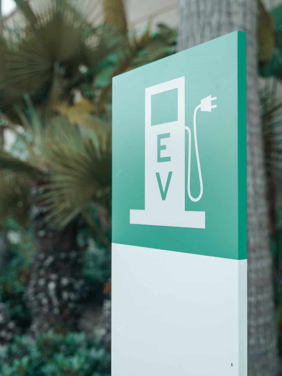 electric vehicle charging sign