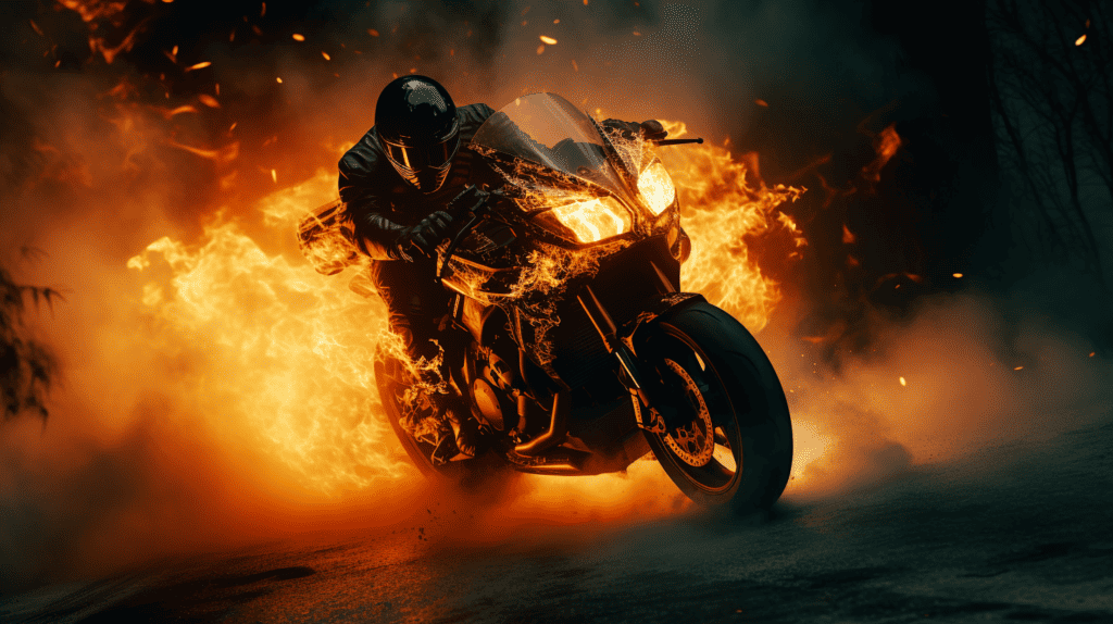 Electric Motorcycle On Fire - Flat Iron Bike