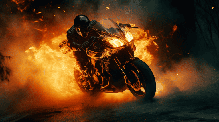 Electric Motorcycle On Fire - Flat Iron Bike