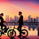 An image showcasing a diverse range of sleek and futuristic electric bikes lined up against a vibrant city backdrop, highlighting their varying features, colors, and designs, inviting readers to explore the world of electric bikes and their respective prices