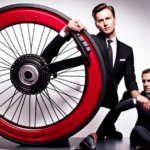 An image that showcases a step-by-step assembly process of an electric rear bike wheel