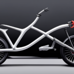 A visually stunning image showcasing the step-by-step process of drawing an electric bike: start with a sleek frame outlined in graphite, add intricate details like the battery, motor, and handlebars, and finish with vibrant colors to bring the bike to life