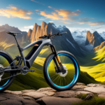 An image that showcases a skilled individual removing the rear wheel of a mountain bike, while a collection of wires, batteries, and an electric motor wait patiently nearby, ready to transform the bike into an electrifying ride