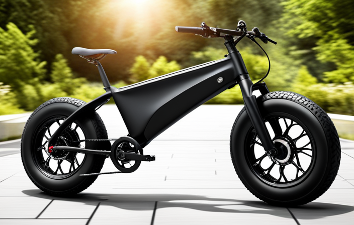 An image showcasing the intricate mechanics of a pedal-assist electric bike