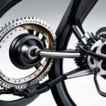 An image showcasing the intricate internal components of an electric gear shift system on a bike