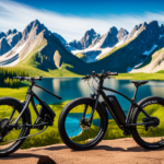 An image showcasing the breathtaking journey on a Yukon Trails Outback Electric Mountain Bike