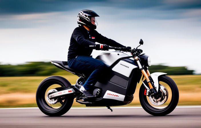 An image that captures the exhilarating speed of a 5000w electric bike in action