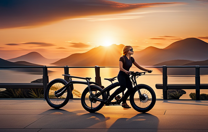 An image capturing the exhilarating speed of a 72v 500w battery-powered electric bike