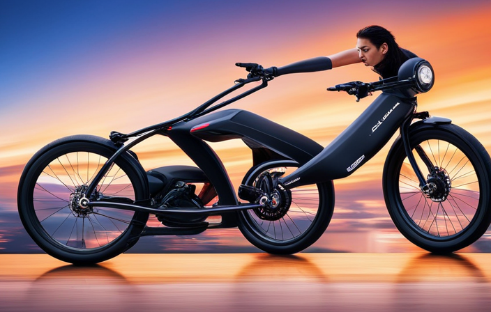 An image capturing the exhilarating speed of an electric bike motor