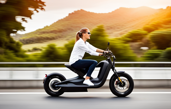 An image showcasing a sleek Jetson electric bike effortlessly gliding along a scenic coastal road, with the wind in its rider's hair and a blur of speed, capturing the exhilaration of its top-notch velocity