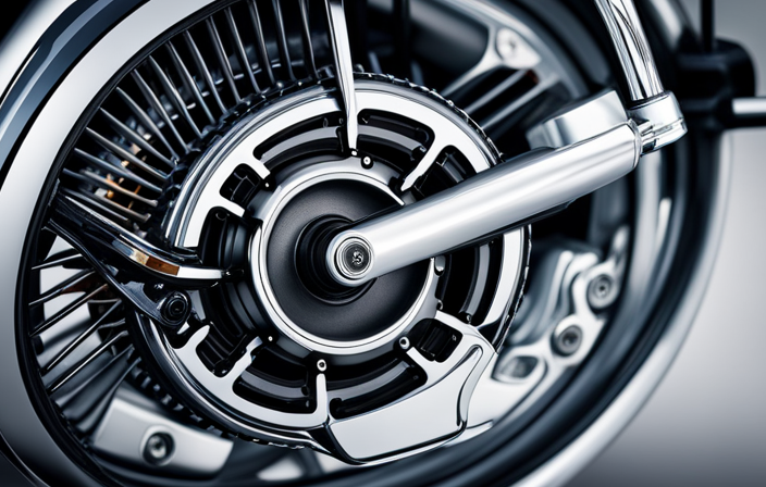 An image showcasing a close-up of an electric bike motor, highlighting its intricate components and wear over time