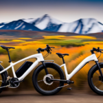 An image showcasing the Yukon Trails Electric Bike in motion, capturing its silent operation
