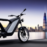 An image showcasing an electric bike with a powerful battery, displaying its capacity in Ah (amp-hours)