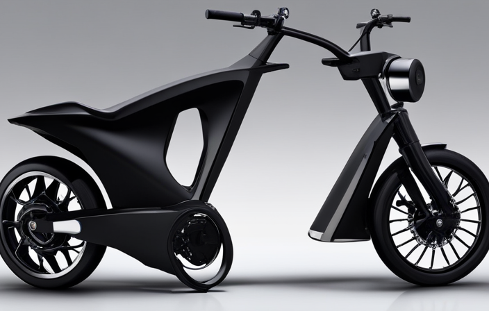 An image showcasing an electric bike in motion, emphasizing its powerful performance