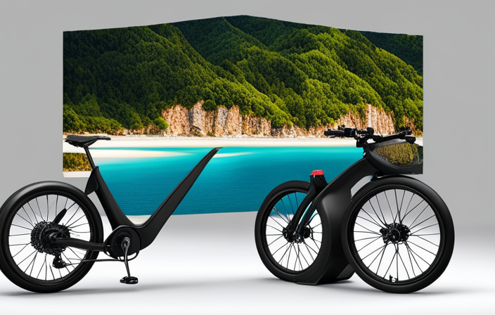 An image that depicts a cyclist effortlessly cruising along a scenic coastal road on an electric bike, surrounded by lush greenery and distant mountains, showcasing the limitless potential of the bike's assist capabilities
