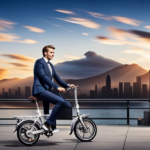 An image showcasing the sleek Airwheel R5 Electric Bike, featuring its cutting-edge design, adjustable seat, foldable frame, and powerful electric motor