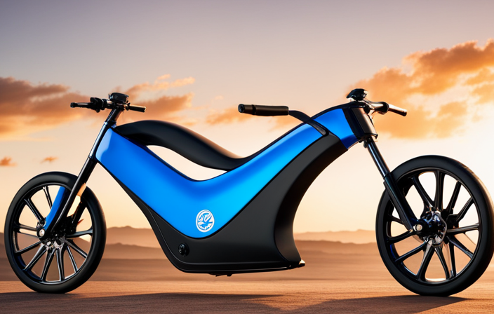 An image capturing the sleek silhouette of a Sondors Electric Bike against a backdrop of rolling hills