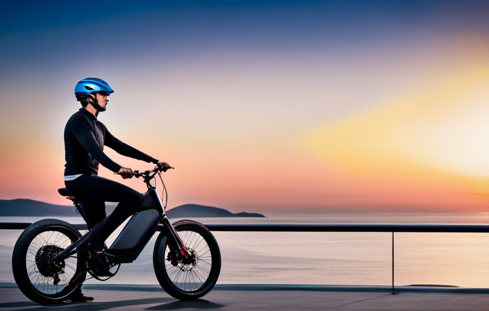 An image showcasing a sleek, modern 50mph electric bike