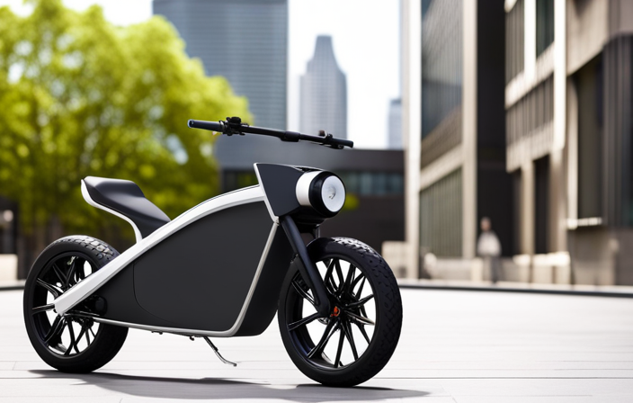 An image showcasing a sleek, modern electric range bike