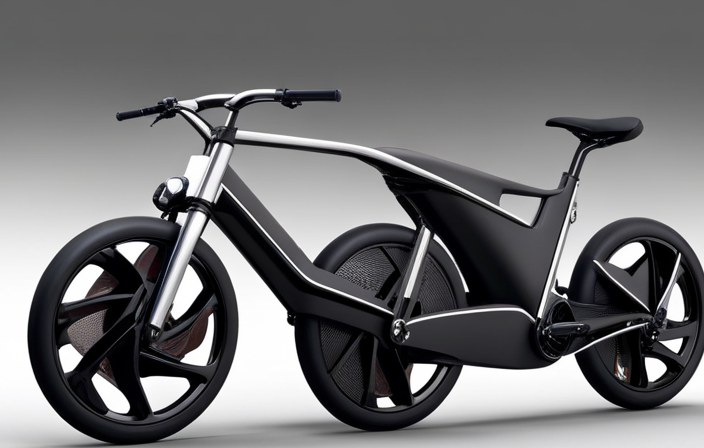 An image showcasing a sleek, modern electric bike with the Sartori Electric Bike Conversion Kit installed