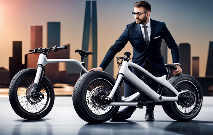 An image that showcases the sleek silhouette of the T-Tronik Electric Bike, capturing its innovative design, vibrant color options, and cutting-edge features, enticing readers to discover the pricing details in the blog post