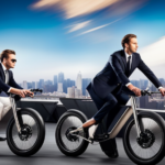 An image showcasing a sleek, modern electric bike, complete with a sturdy aluminum frame, powerful brushless motor, lithium-ion battery pack, responsive disc brakes, and a vibrant digital display, highlighting the components needed to assemble it