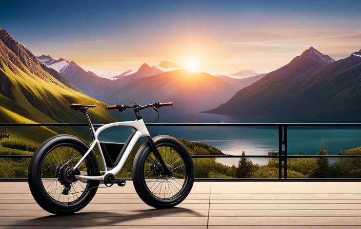 An image showcasing a bike with a sleek electric motor mounted on the rear hub, seamlessly integrated into the frame