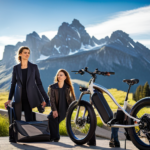 An image showcasing the step-by-step assembly process of the Alpine Trails Electric Bike