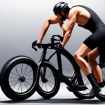 An image capturing a cyclist effortlessly mounting a spare tire on a gravel bike