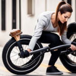 An image showcasing a step-by-step guide on changing a tire on a Nakto Electric Bike