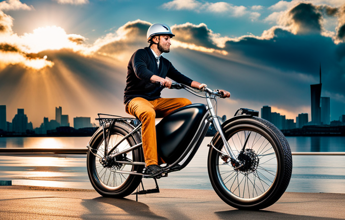 An image showcasing a 20-inch bike being transformed into an electric bike