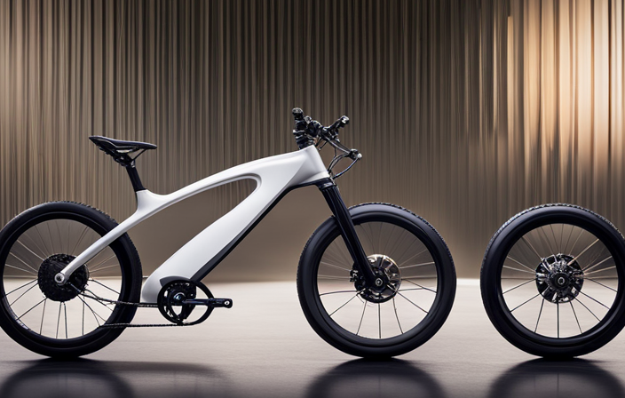 An image showcasing a step-by-step transformation of a regular bike into an electric one