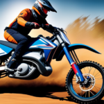 An image capturing the step-by-step process of converting an electric start dirt bike to a kick start, showcasing tools like a wrench, spark plug, wiring diagram, and a side-by-side comparison of the two starting mechanisms