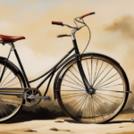 An image showcasing step-by-step instructions on drawing a simple bicycle