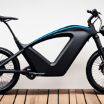 An image showcasing a bright, vibrant electric bike motor with enhanced amperage, radiating energy and power