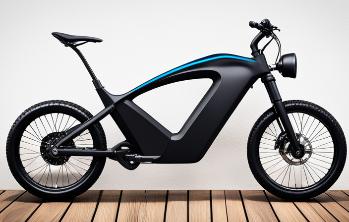 An image showcasing a bright, vibrant electric bike motor with enhanced amperage, radiating energy and power