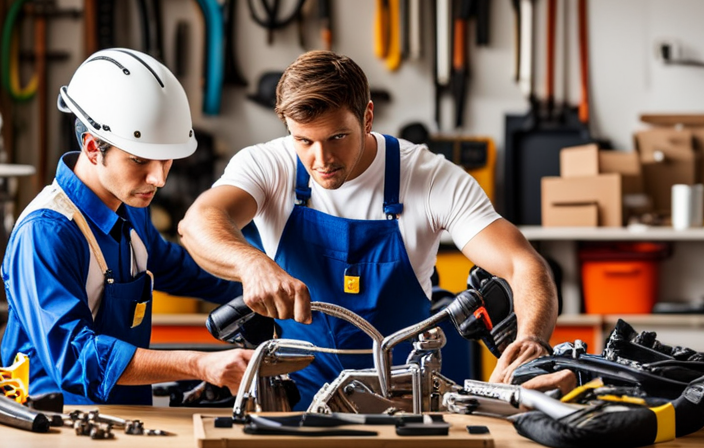 An image showcasing a well-lit, clutter-free workshop