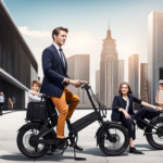 An image showcasing the step-by-step process of effortlessly folding the Ecotric Electric Bike