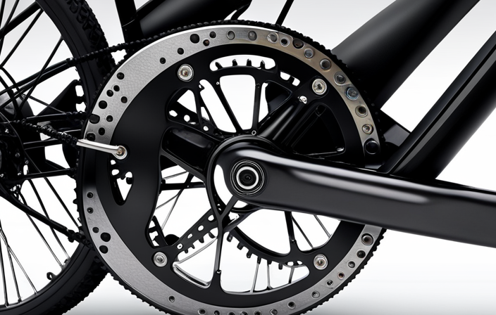 An image capturing the step-by-step process of installing a crank shaft electric bike motor