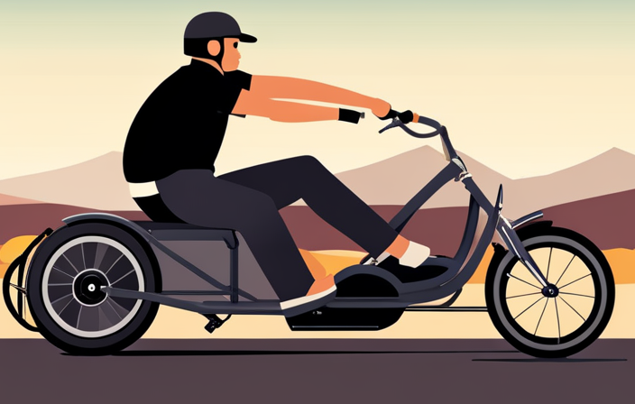 An image showcasing a step-by-step guide on installing an electric bike conversion kit for a trike
