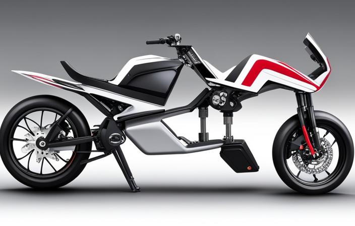 An image showcasing a step-by-step transformation of an electric pocket bike into a gas-powered one