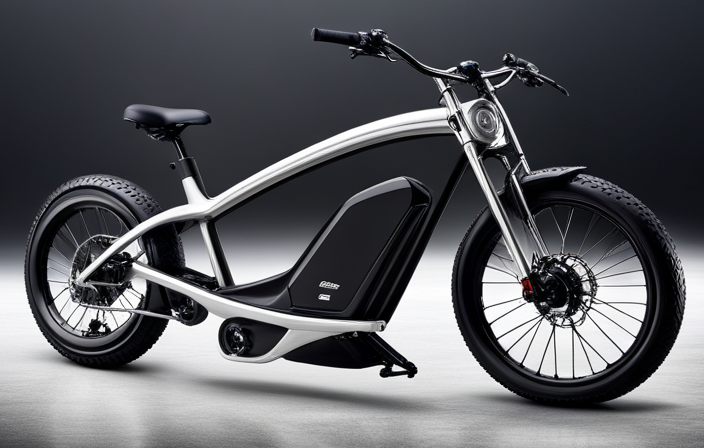 An image capturing a close-up of a Mongoose electric bike, its sleek frame glistening under the sun