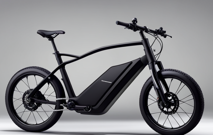 An image showcasing the transformation of a standard mountain bike into an electric bike