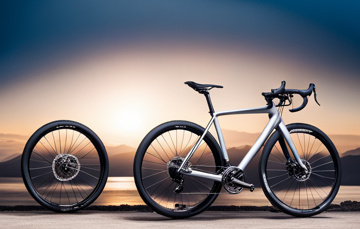 An image showcasing a road bike transformed into a gravel rider