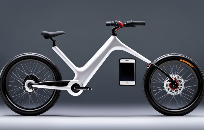 An image showcasing a step-by-step transformation of a conventional bicycle into an electric bike