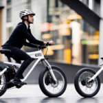 An image showcasing a person manually charging a Moto BX electric bike without a cord