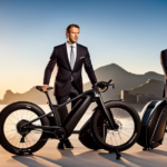 An image that showcases a skilled mechanic upgrading an Izip electric bike by swapping the stock motor for a high-performance one, alongside the installation of a sleek aerodynamic body kit, resulting in a faster and more powerful ride