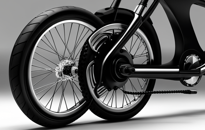 An image capturing the step-by-step process of opening the Prodeco Electric Bike's front brushless hub motor, showcasing the intricate removal of screws, disconnection of wires, and careful separation of components